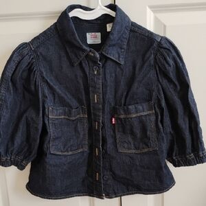 Levi's Dark Blue Denim Top for Women